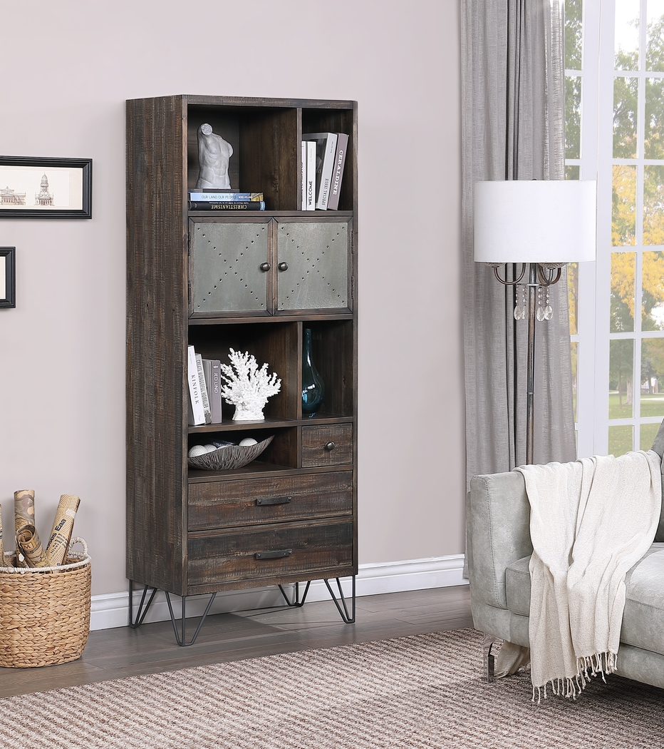 Battleoak Brown Bookcase - Thumbnail - Image 4