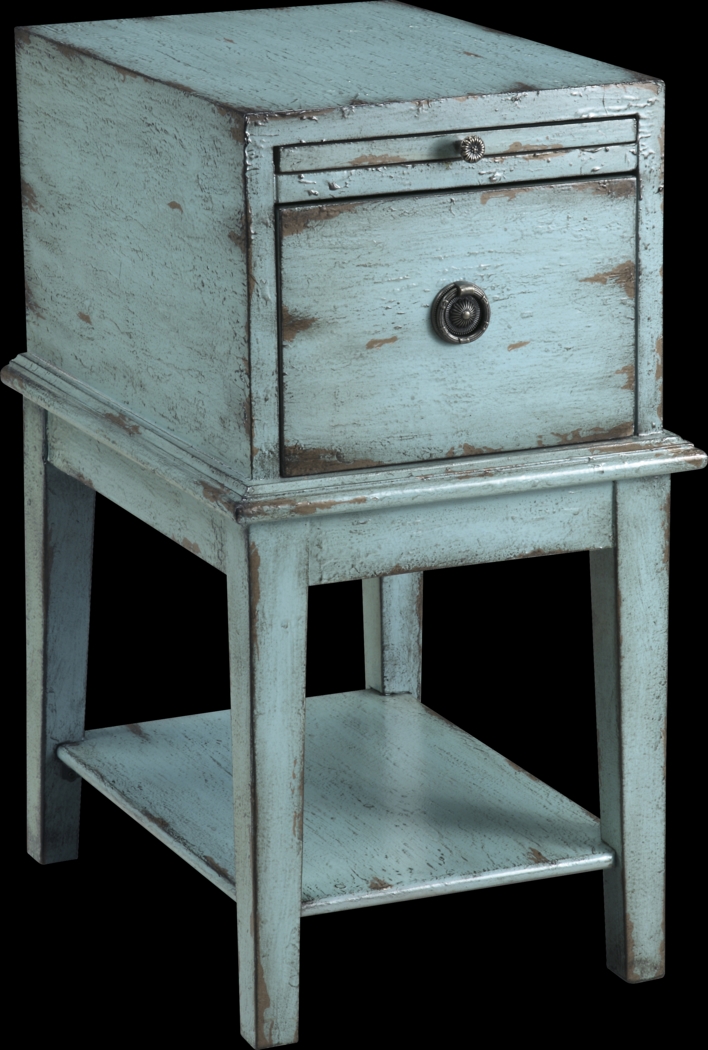 Battletown Blue Chairside Table - Thumbnail - Image 1