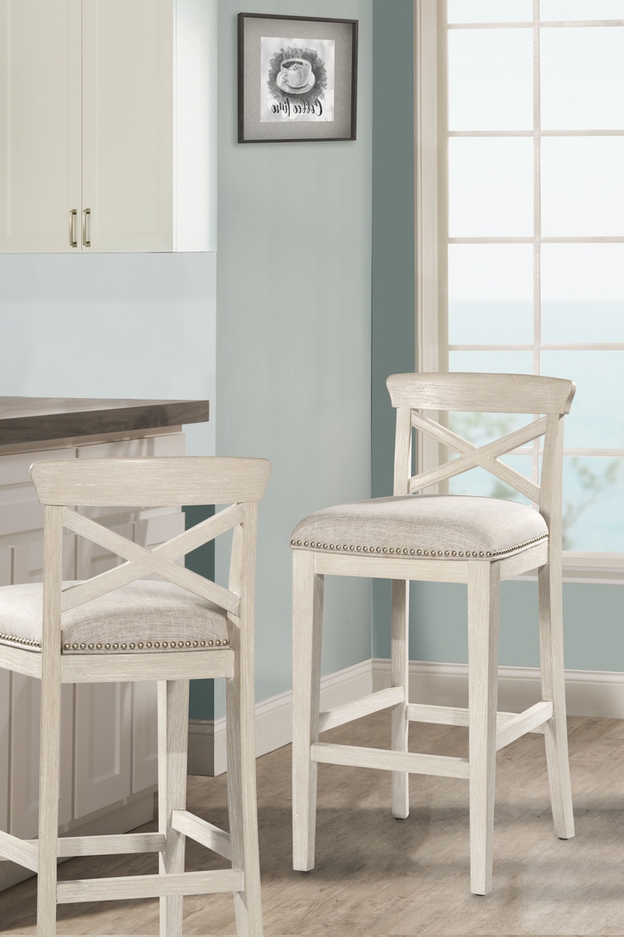 Battsford White Barstool, Set of 2 - Thumbnail - Image 8