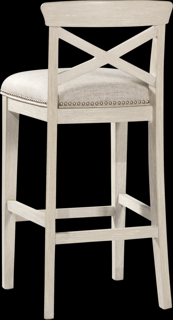 Battsford White Counter Height Stool, Set of 2 - Thumbnail - Image 3