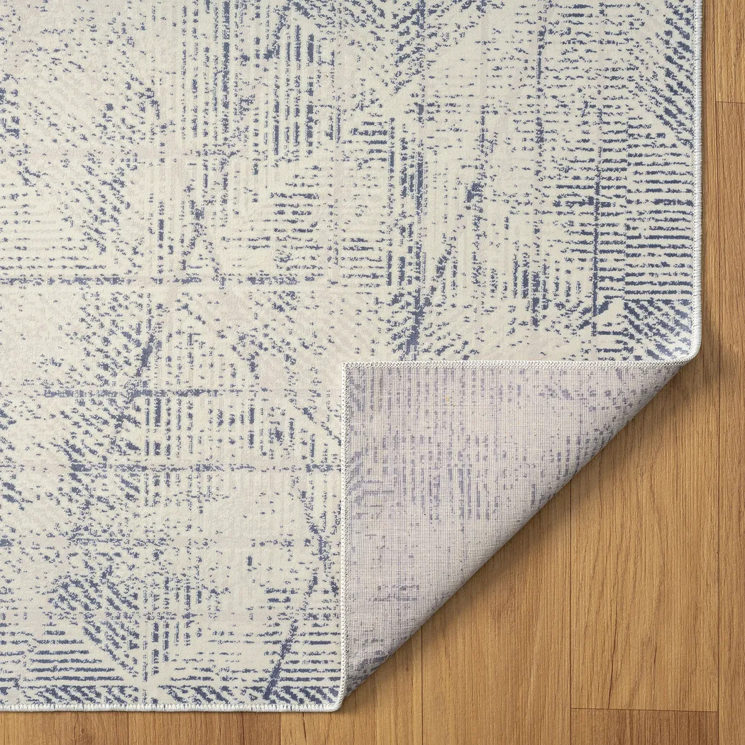 Baturu Blue/Gray 5'3 x 7' Rug - Thumbnail - Image 6
