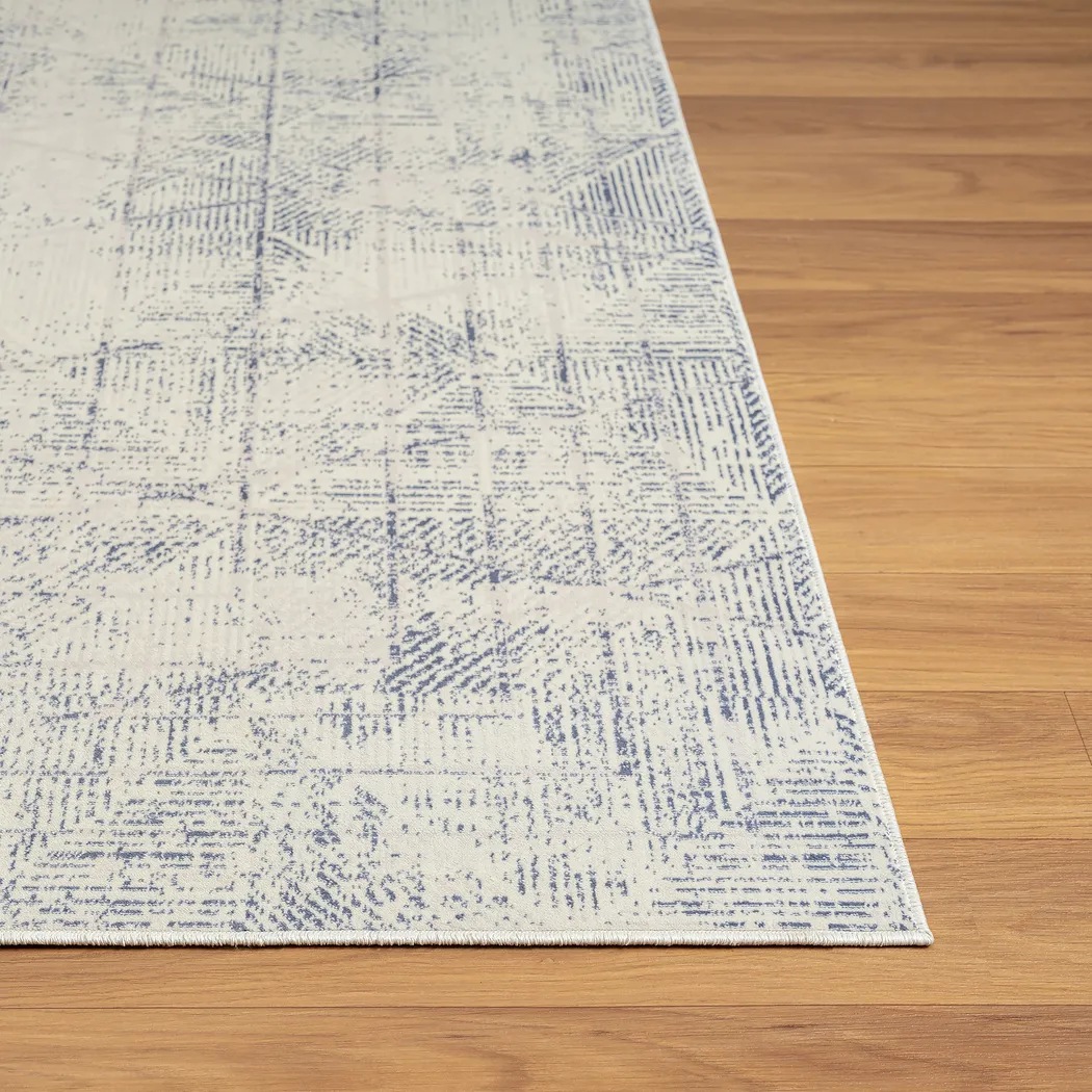 Baturu Blue/Gray 7'10 x 9'10 Rug - Thumbnail - Image 5