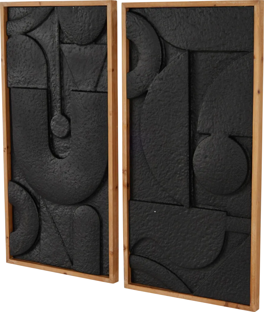 Bauer Black Wall Decor, Set of 2 - Image 6