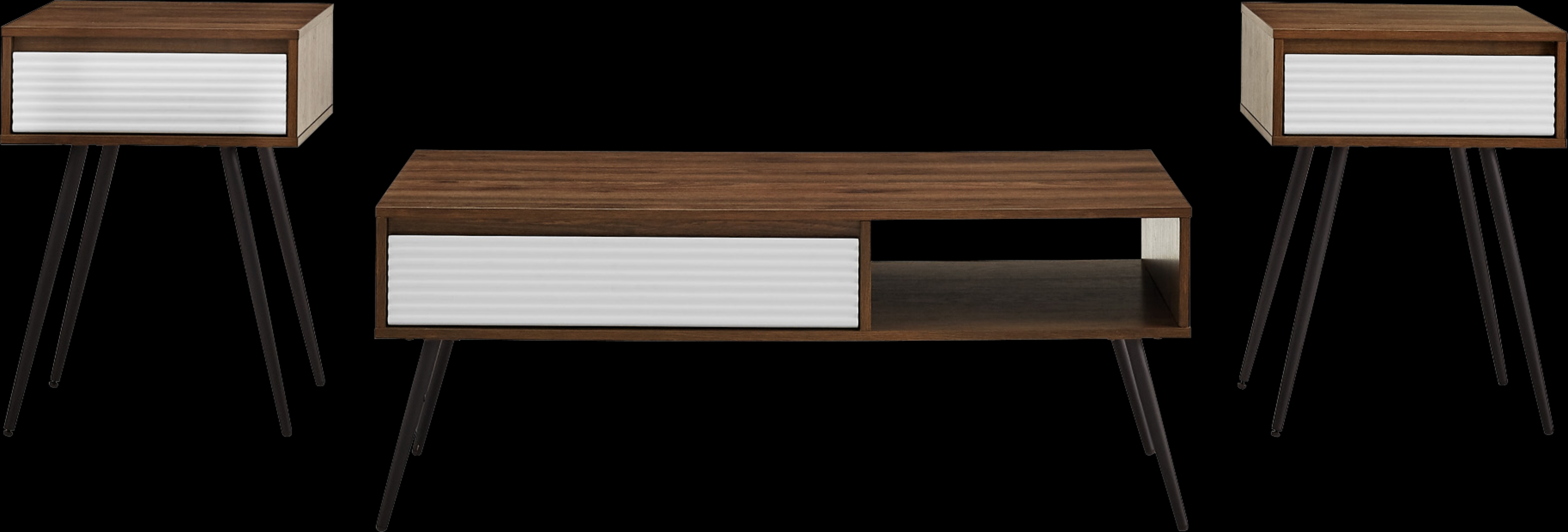 Bauerle White Cocktail Table Set - Thumbnail - Image 2