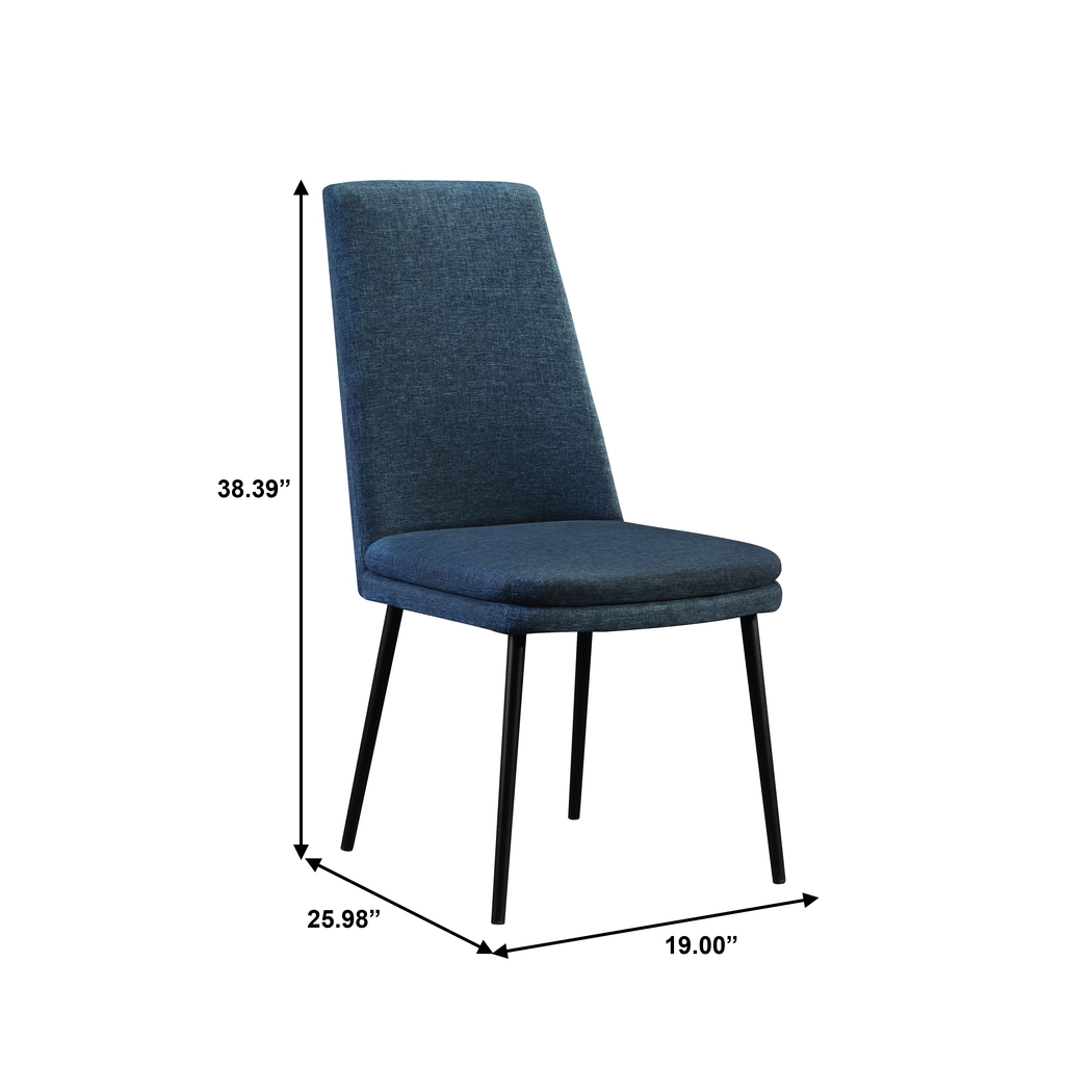 Bauerlein Blue Side Chair, Set of 2 - Thumbnail - Image 8