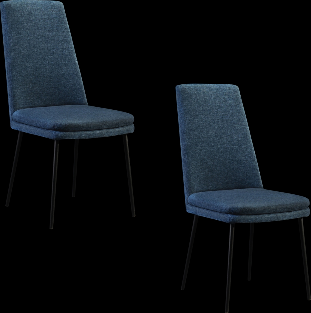 Bauerlein Blue Side Chair, Set of 2 - Thumbnail - Image 1
