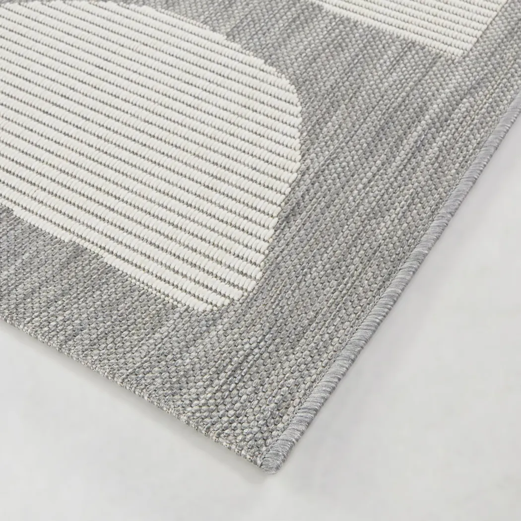 Bauform Silver 7'10 x 10' Indoor/Outdoor Rug - Thumbnail - Image 4