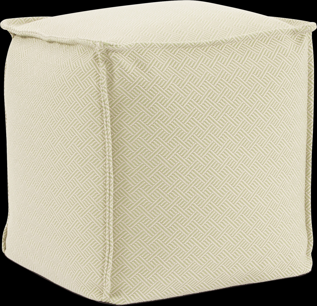 Bauman Beige Pouf - Thumbnail - Image 1