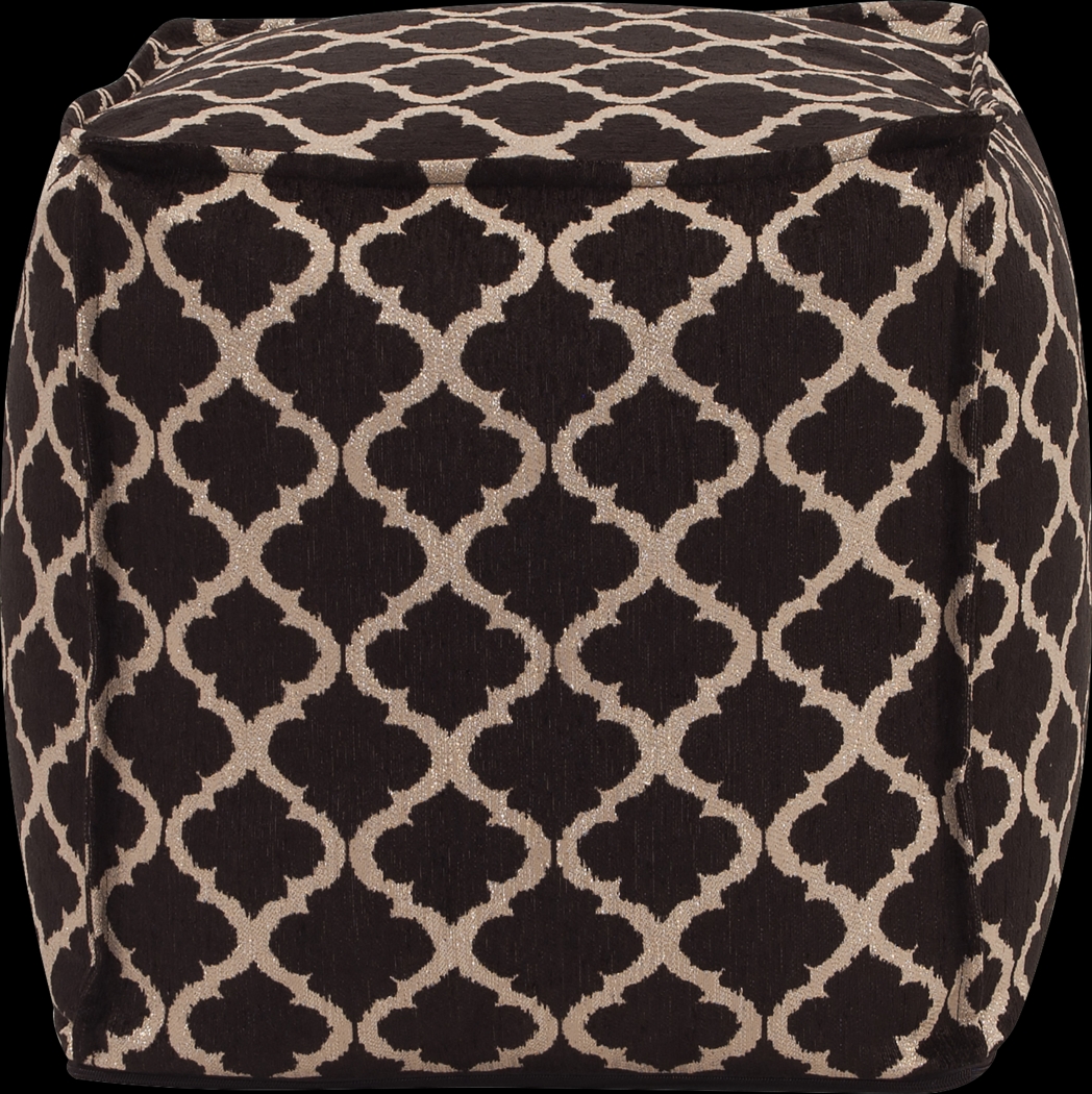 Bauman Black Pouf - Thumbnail - Image 2