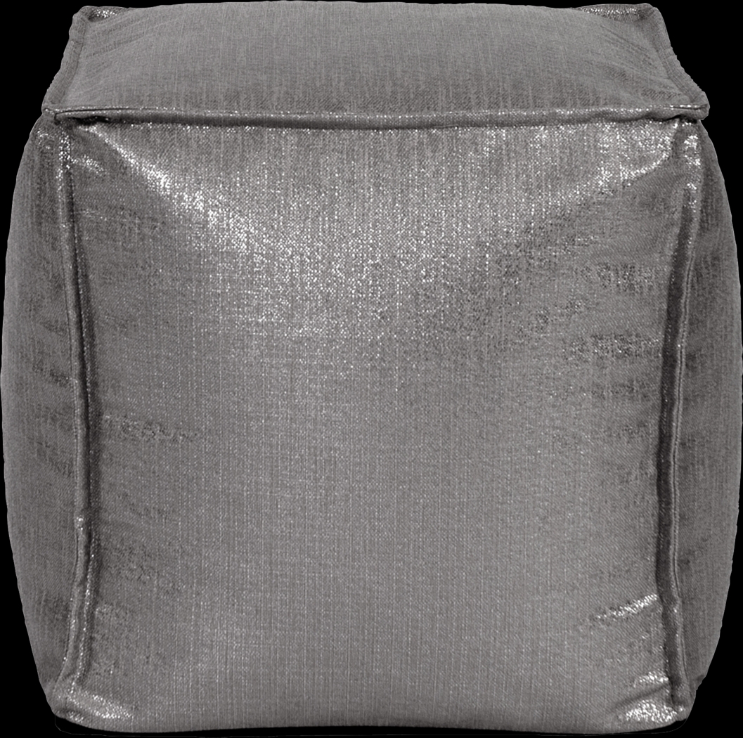 Bauman Dark Gray Pouf - Thumbnail - Image 2