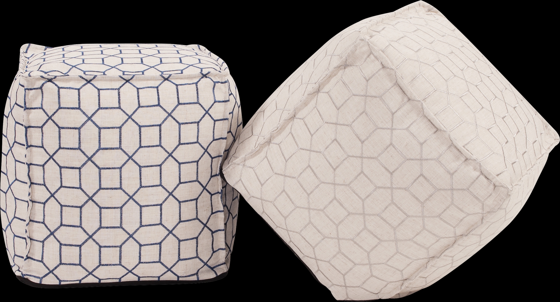 Bauman Indigo Pouf - Thumbnail - Image 3