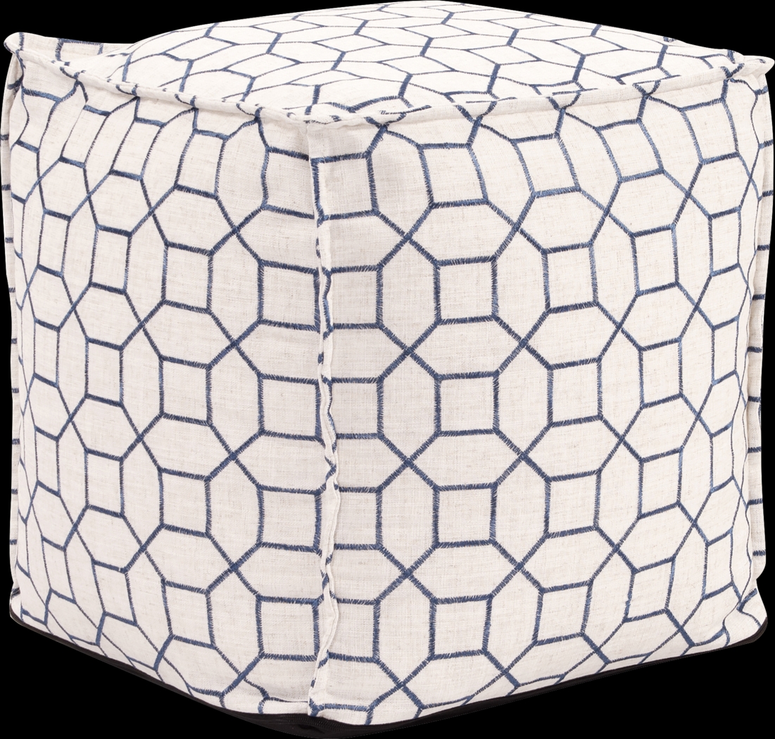 Bauman Indigo Pouf - Thumbnail - Image 1