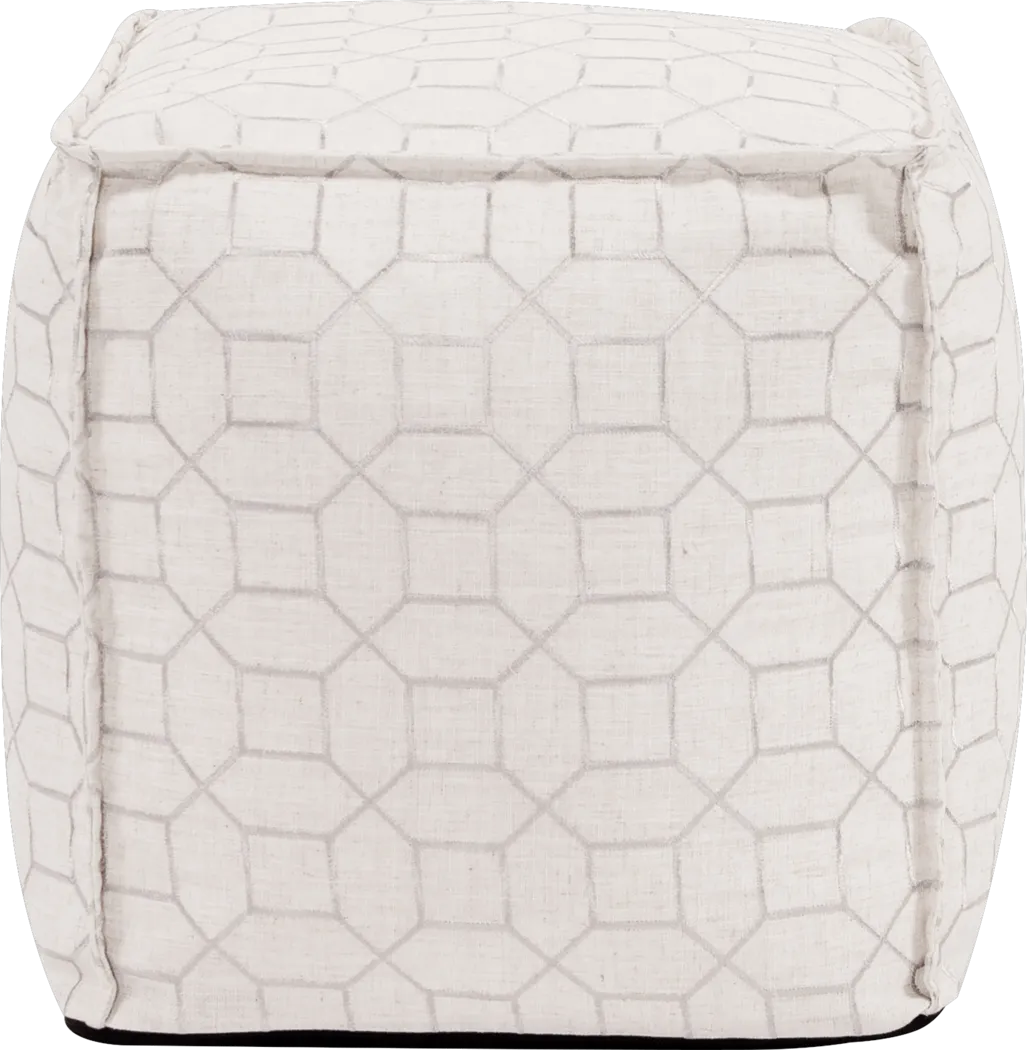 Bauman Ivory Pouf - Thumbnail - Image 2