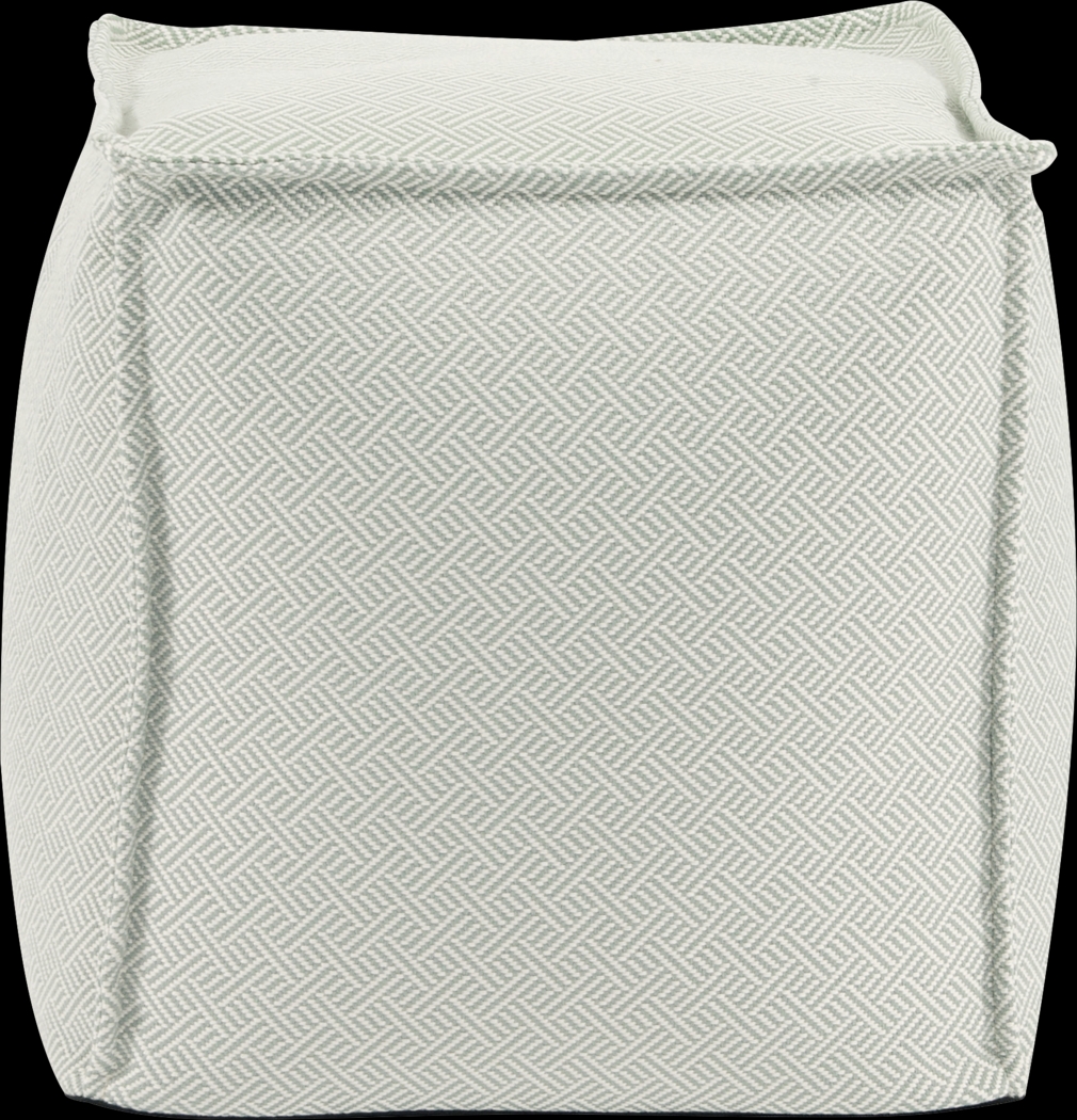 Bauman Light Blue Pouf - Thumbnail - Image 2