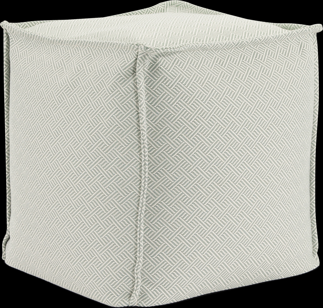 Bauman Light Blue Pouf - Thumbnail - Image 1