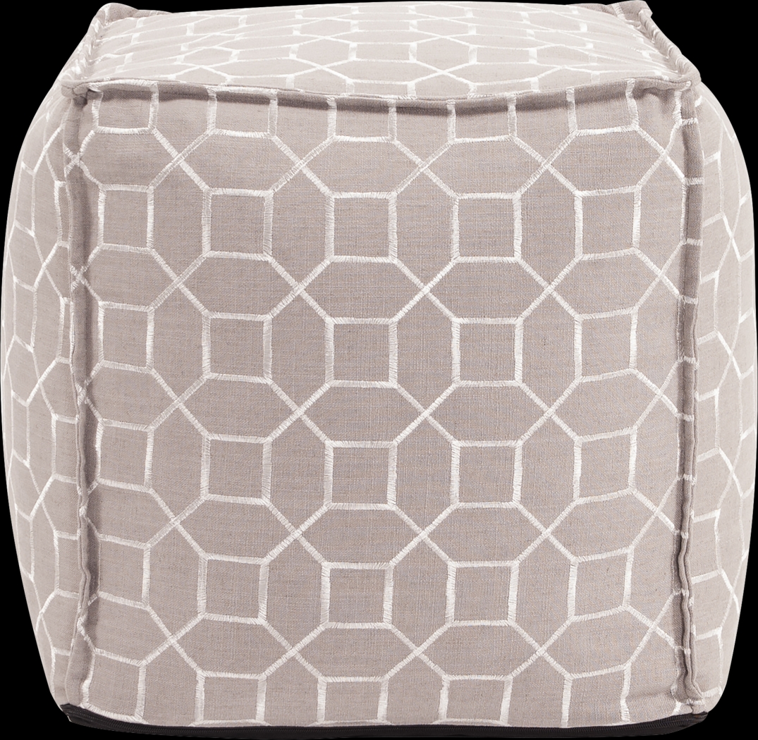 Bauman Slate Pouf - Thumbnail - Image 2