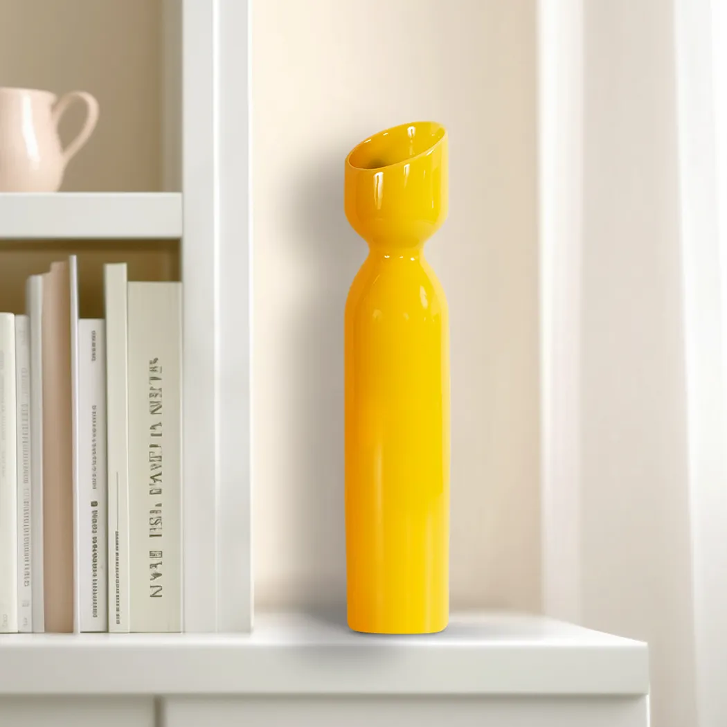 Baut Yellow Short Vase - Thumbnail - Image 3
