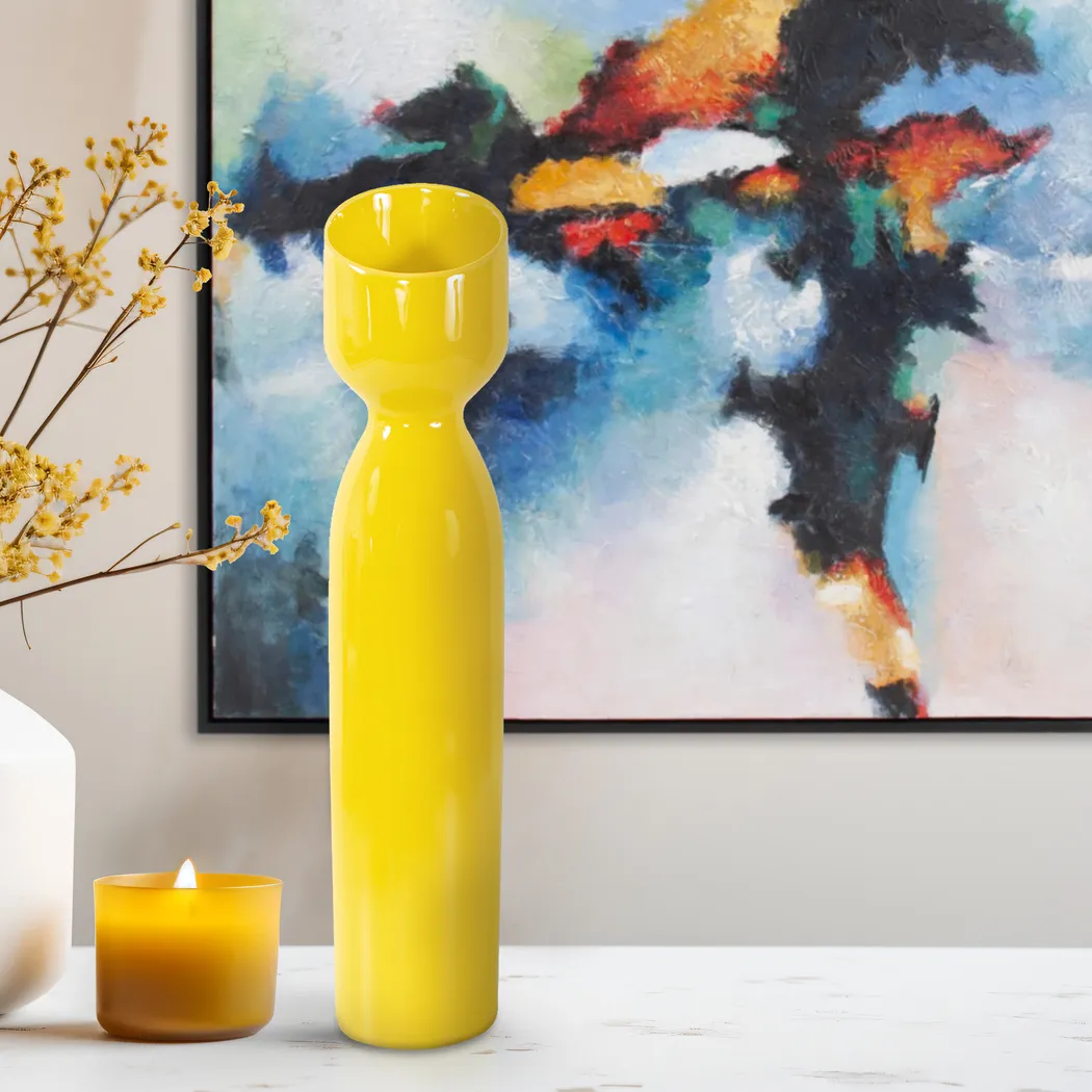 Baut Yellow Tall Vase - Thumbnail - Image 2