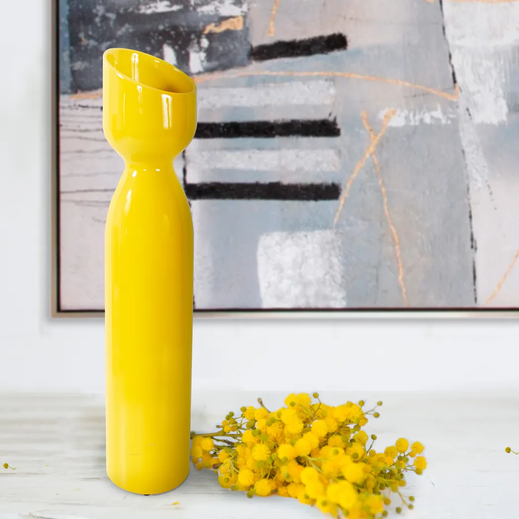 Baut Yellow Tall Vase - Thumbnail - Image 3