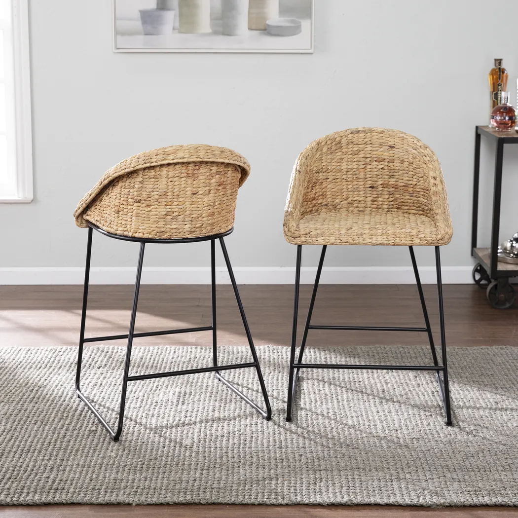 Bawell Natural Counter Height Stool, Set of 2 - Image 6