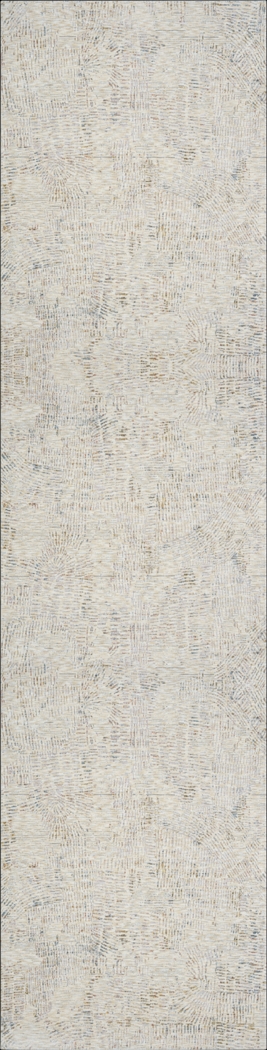 Baxmark Gray/Ivory 2'6 x 8' Runner Rug - Thumbnail - Image 1