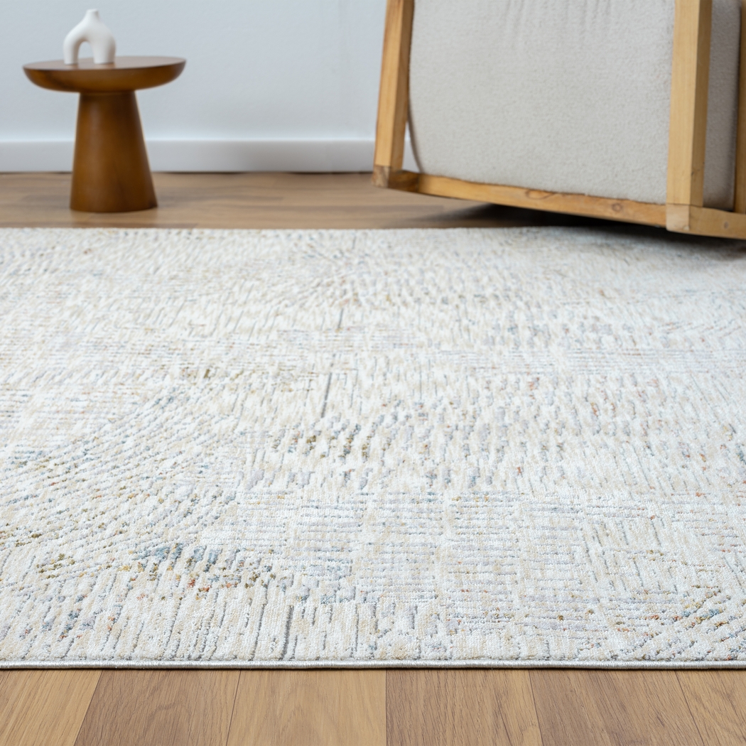 Baxmark Gray/Ivory 7'9 x 9'9 Rug - Thumbnail - Image 4