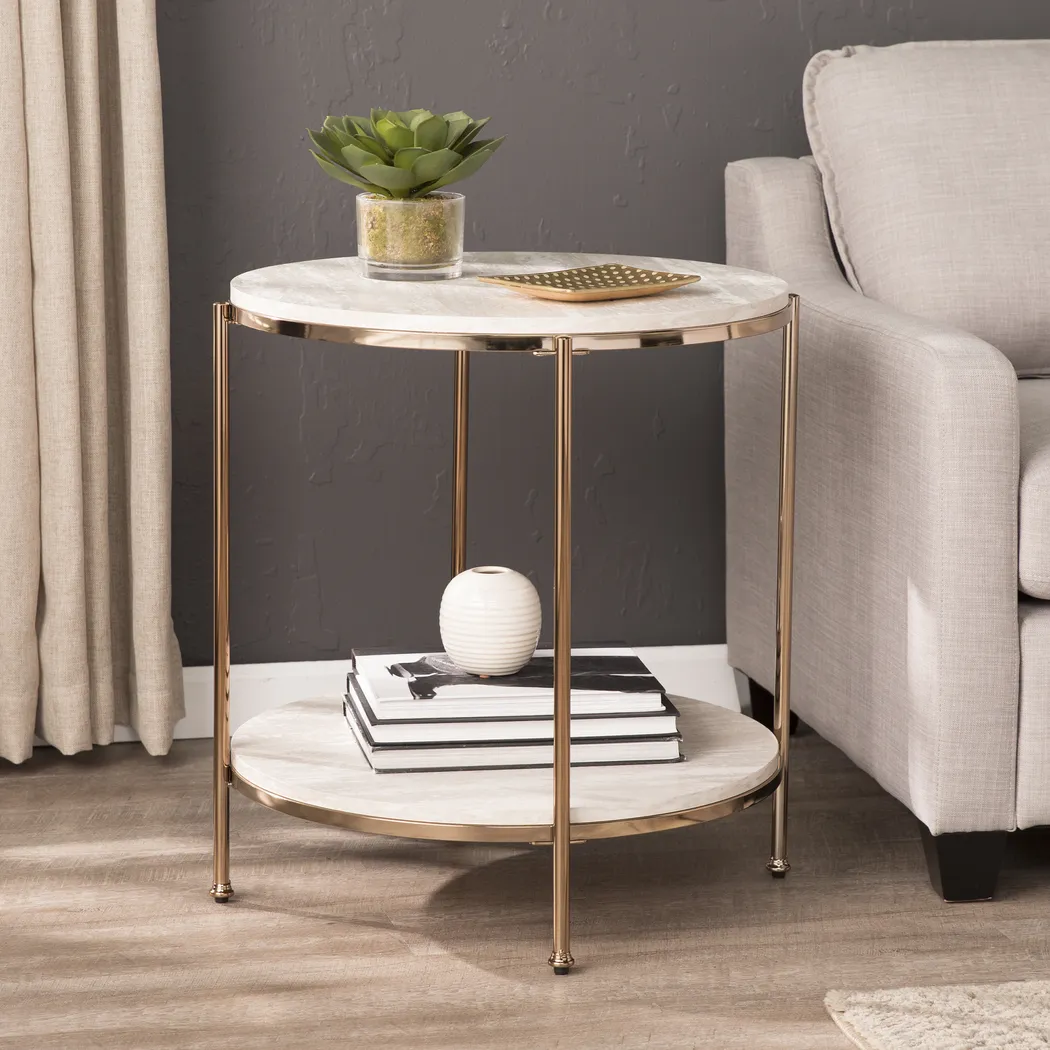 Baxside Gold End Table - Thumbnail - Image 2