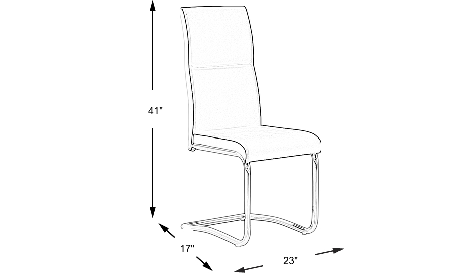 Dimension Image. Please refer to the Dimension Tab on this page for dimension details.