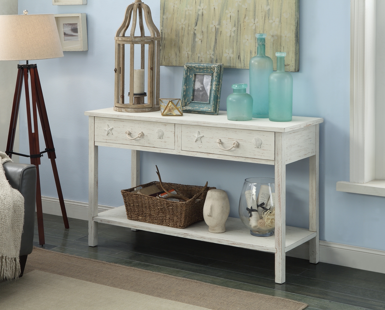 Bay Life White Accent Table - Thumbnail - Image 2