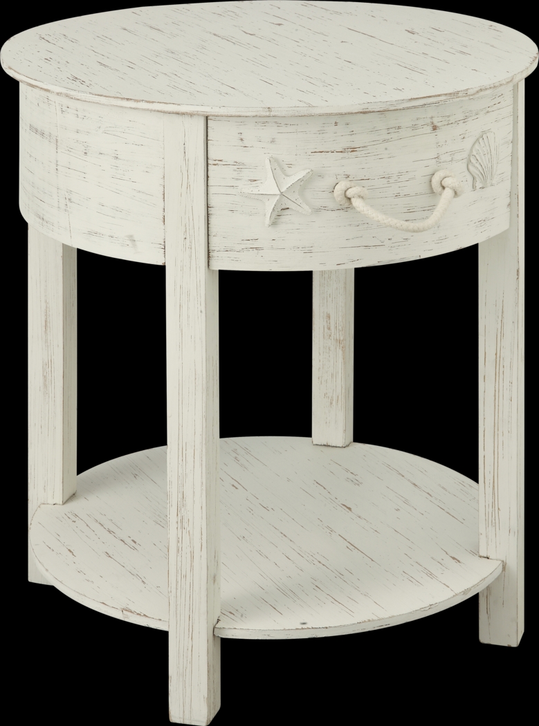 Bay Life White Accent Table - Thumbnail - Image 1
