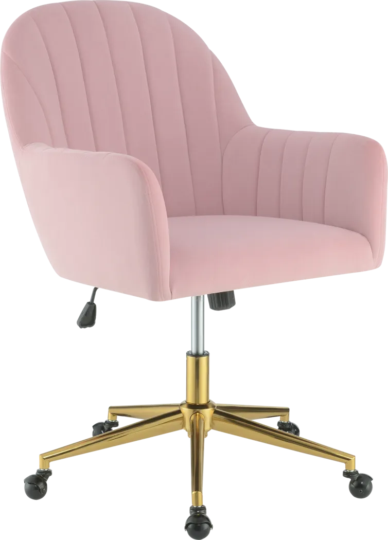 Baybliss Pink Office Chair - Thumbnail - Image 1