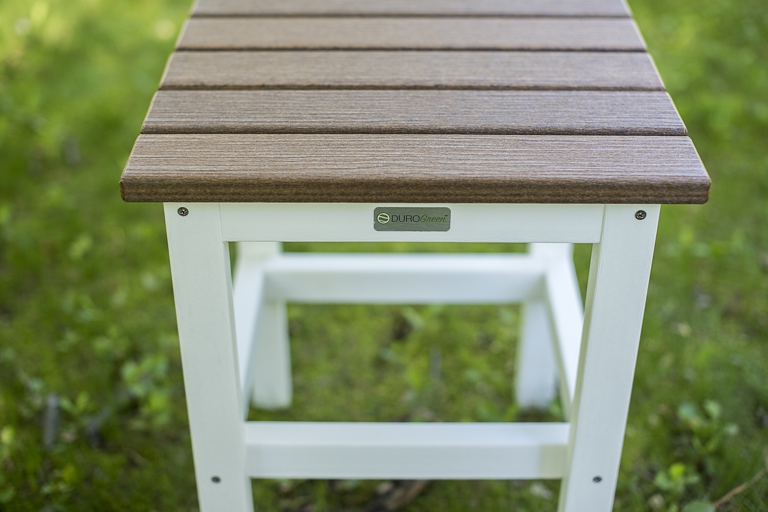 Bayfield Park Natural White and Mocha Outdoor Side Table - Thumbnail - Image 3