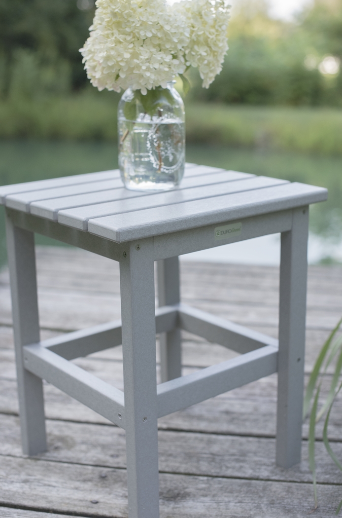 Bayfield Park Traditional Light Gray Outdoor Side Table - Thumbnail - Image 8