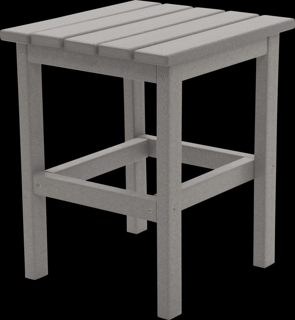 Bayfield Park Traditional Light Gray Outdoor Side Table - Thumbnail - Image 1
