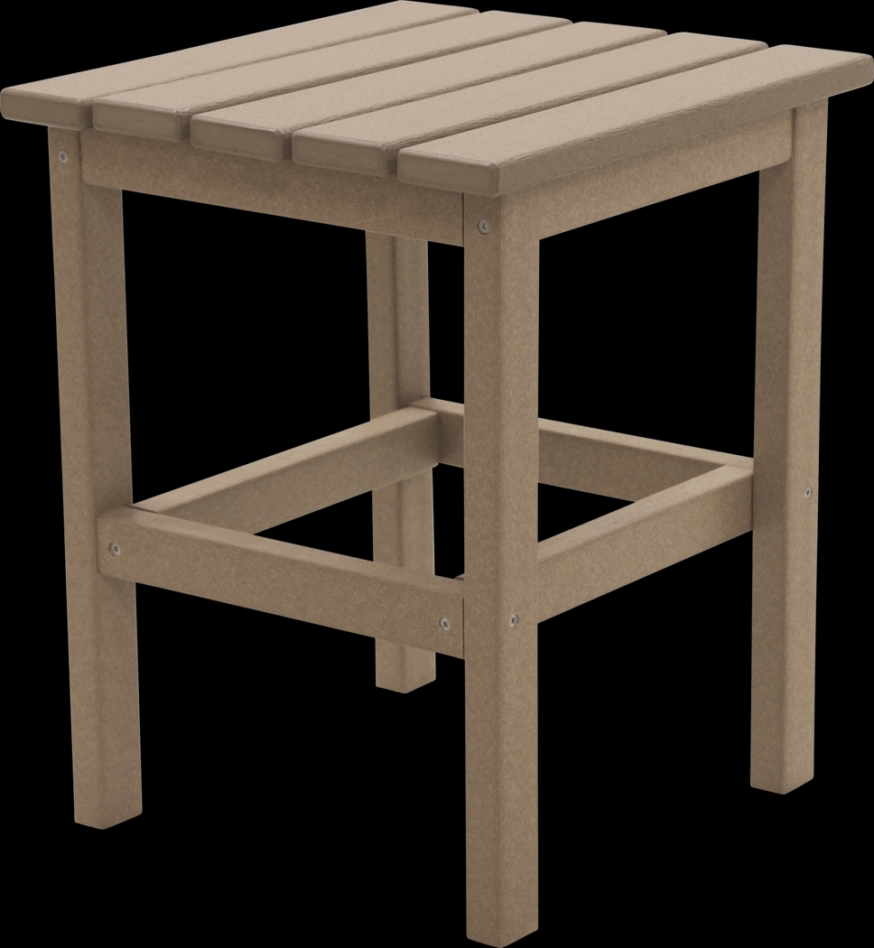 Bayfield Park Traditional Tan Outdoor Side Table - Thumbnail - Image 1