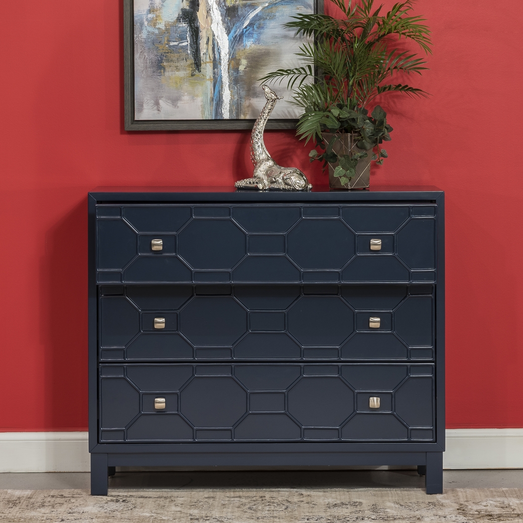 Bayley Navy Accent Cabinet - Thumbnail - Image 4