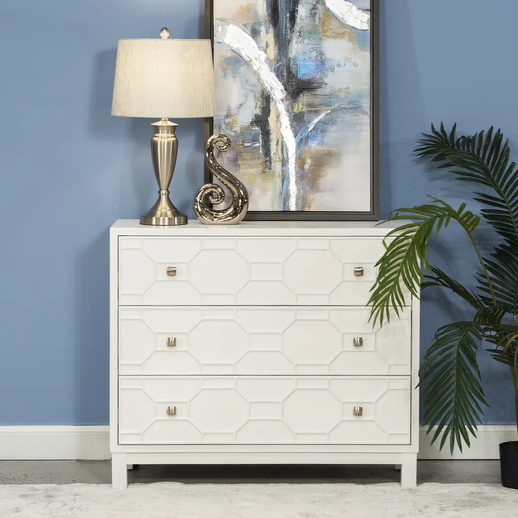 Bayley White Accent Cabinet - Thumbnail - Image 3