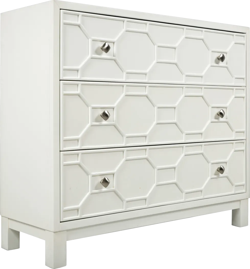 Bayley White Accent Cabinet - Thumbnail - Image 1