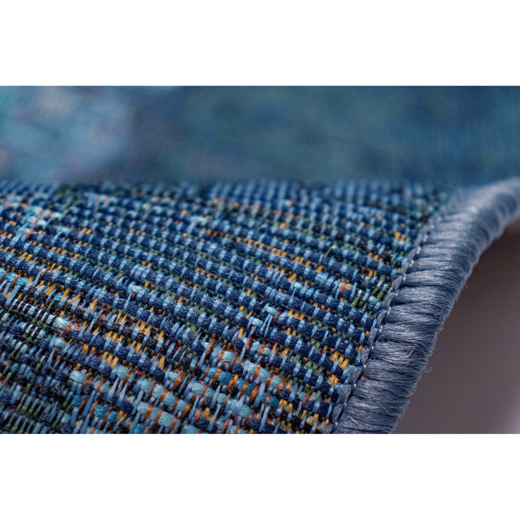 Baylin Blue 6'6 x 9'4 Indoor/Outdoor Rug - Thumbnail - Image 3