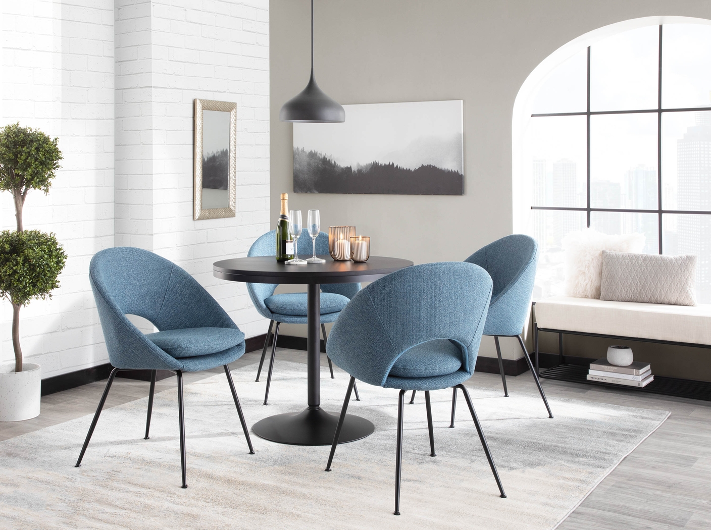 Baynard Black Dining Table - Thumbnail - Image 6