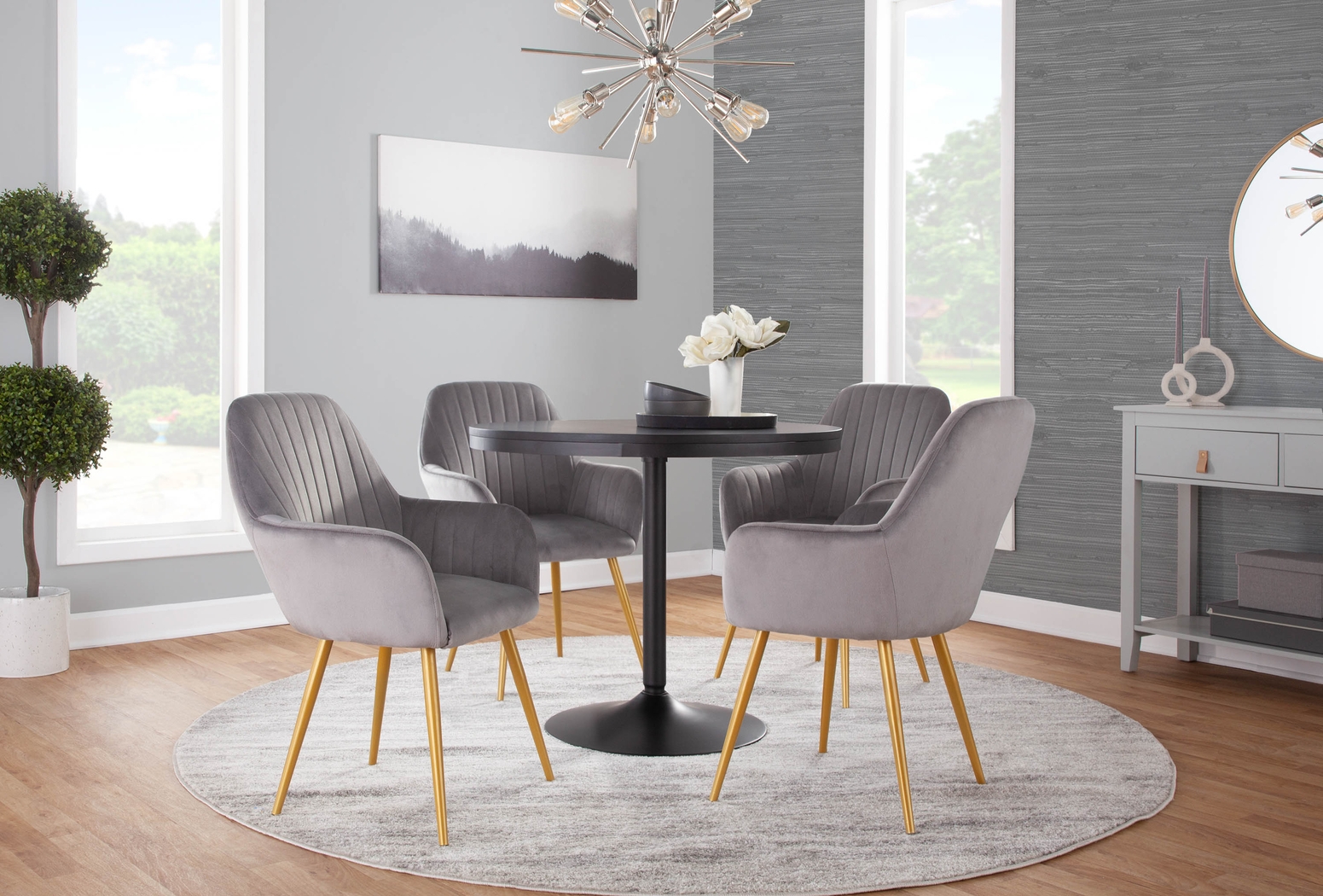 Baynard Black Dining Table - Thumbnail - Image 7