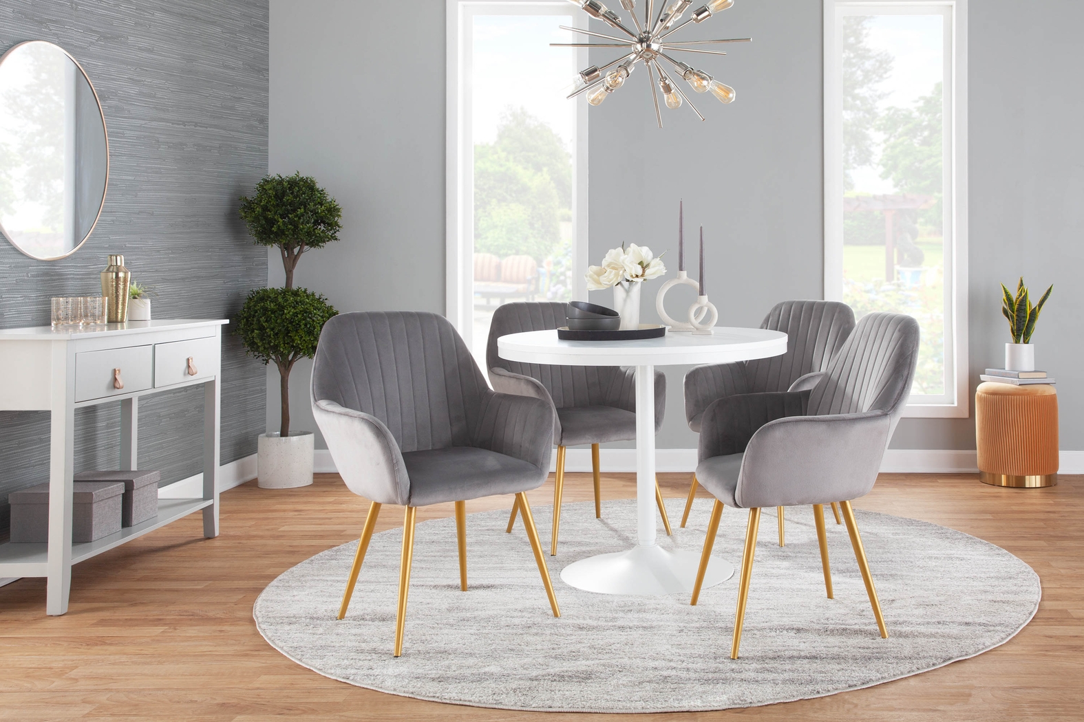 Baynard White Dining Table - Thumbnail - Image 8