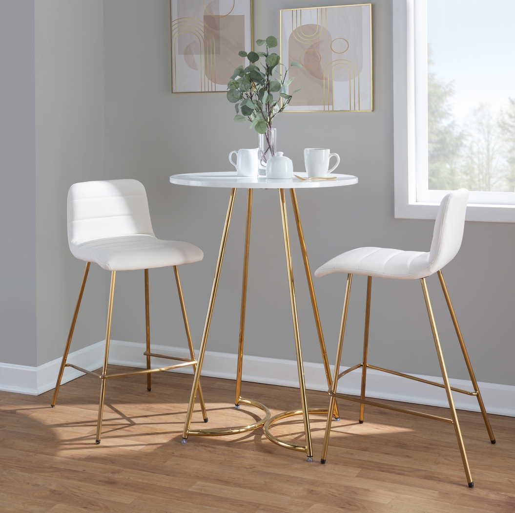 Bayouwood I White Counter Height Stool, Set of 2 - Thumbnail - Image 2