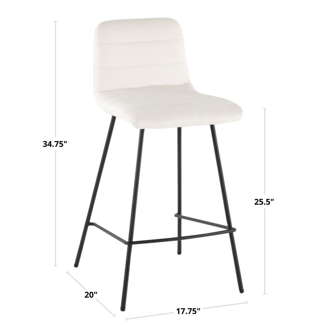 Bayouwood I White Counter Height Stool, Set of 2 - Thumbnail - Image 11