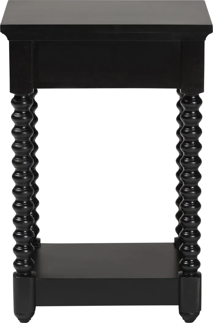 Bazan Black Nightstand - Thumbnail - Image 5