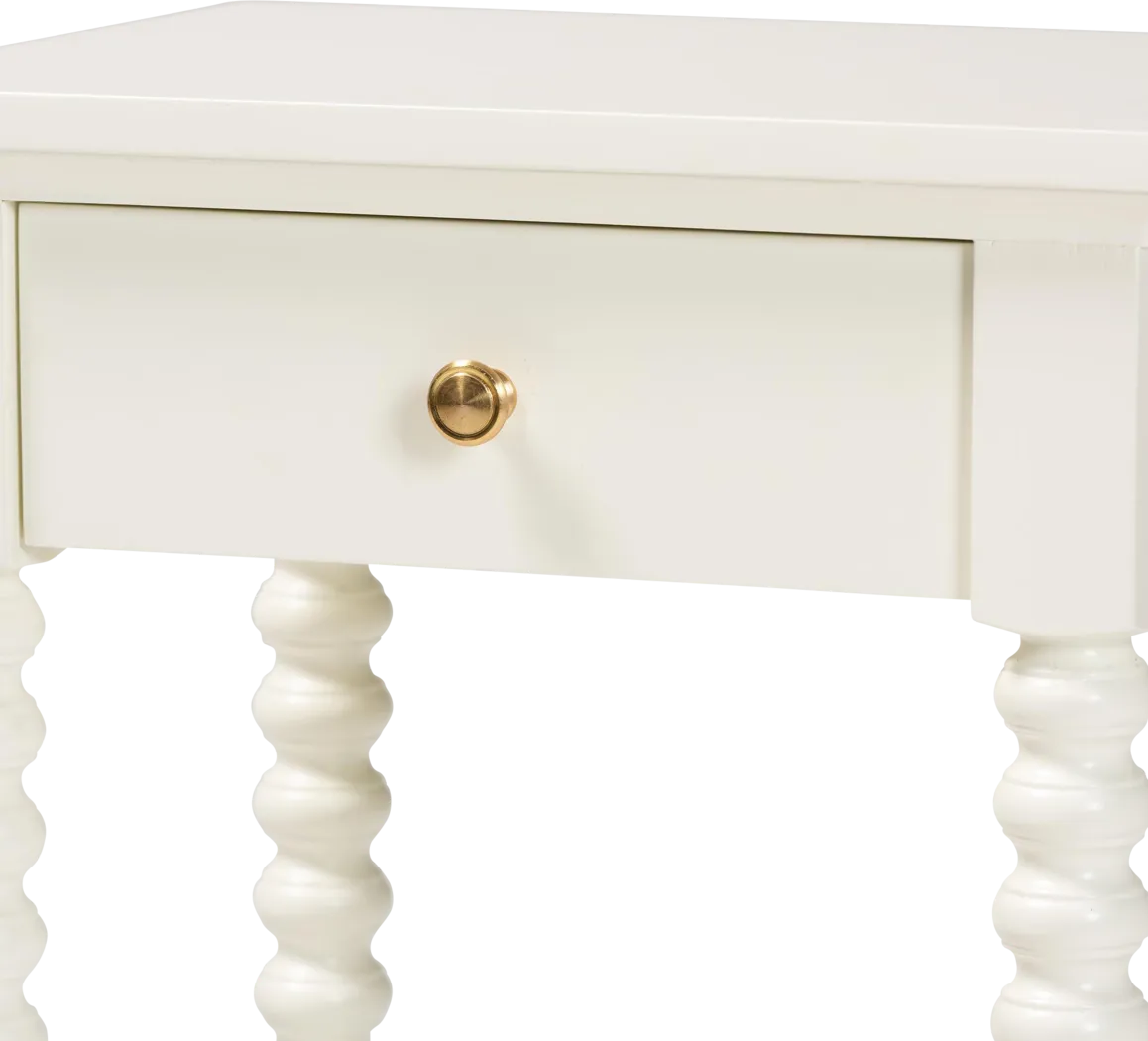 Bazan White Nightstand - Thumbnail - Image 6