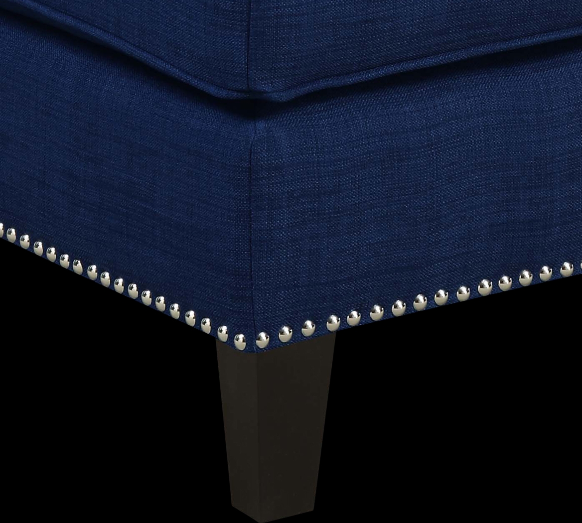 Bazemore Blue Ottoman - Thumbnail - Image 4