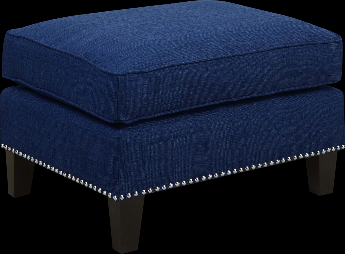 Bazemore Blue Ottoman - Thumbnail - Image 1