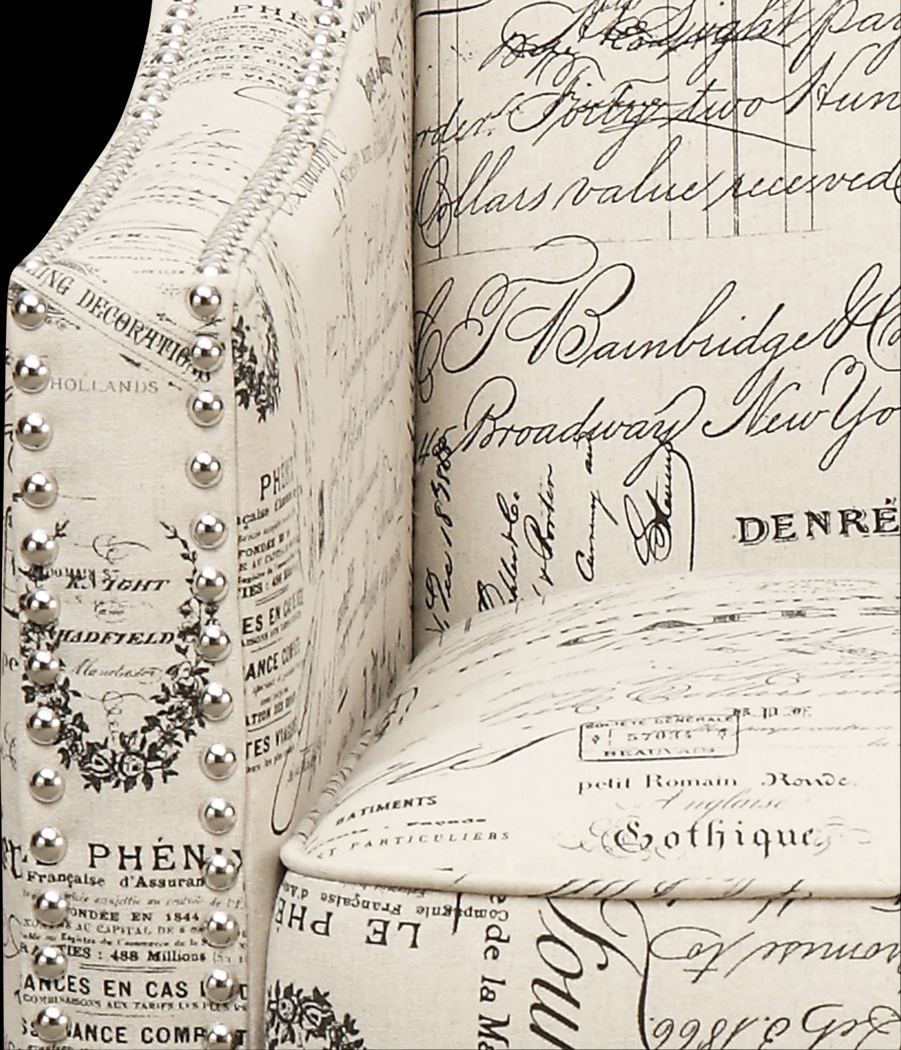 Bazemore Off-White Accent Chair - Thumbnail - Image 3