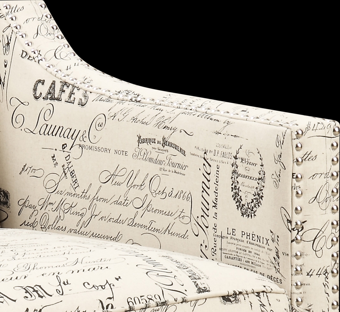 Bazemore Off-White Accent Chair - Thumbnail - Image 4